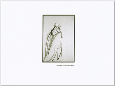Back cover of the Music Book for Lauds and the Mass, General Chapter of the Order of Cistercians of the Strict Observance, 2011. Back cover reproduces a drawing by Stanley Roseman from the Abbey of La Trappe. Drawing  Stanley Roseman