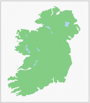 Map of Ireland showing the principal Cistercian monasteries founded in Ireland in the 12th and 13th centuries.  Ronald Davis
