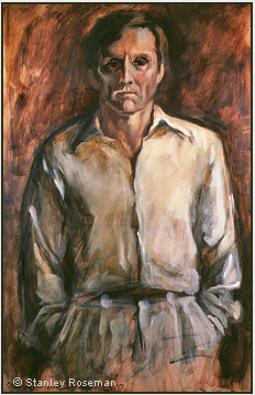 Portrait by Stanley Roseman of Peter, 1977, oil on canvas, Private collection, Connecticut. � Stanley Roseman.