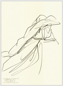 Drawing by Stanley Roseman of Paris Op�ra star dancers Charles Jude and Micha�l Denard, "The Moor's Pavane," 1991, Mus�e Ingres, Montauban. � Stanley Roseman