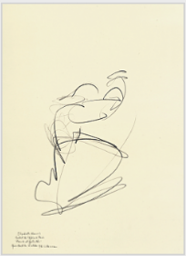 Drawing by Stanley Roseman of Paris Op�ra star dancer Elisabeth Maurin, "Romeo and Juliet," 1995, Mus�e des Beaux-Arts, Bordeaux. � Stanley Roseman